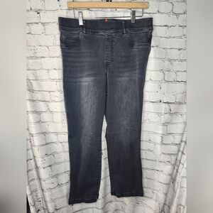 Spanx Faded Black Pull On‎ Cropped Pants Size XL